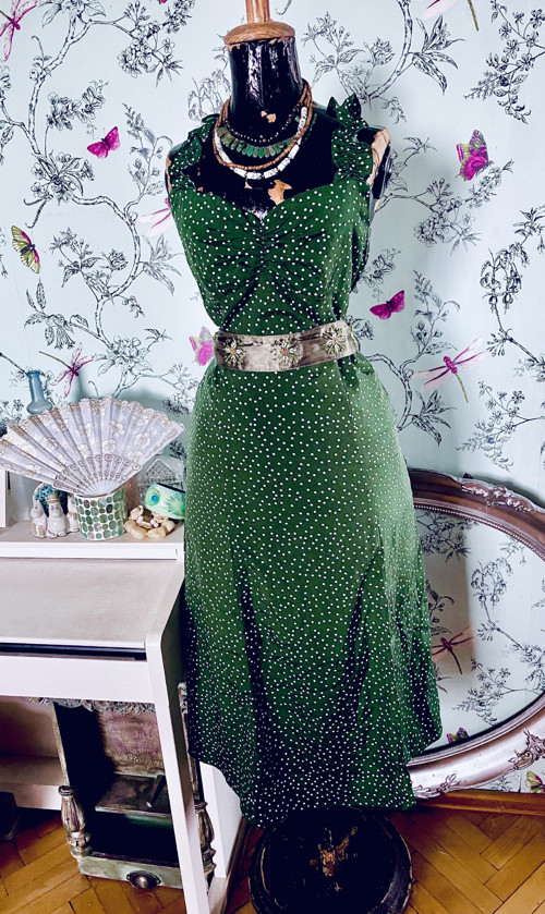 Šaty vintage dots — foto 2