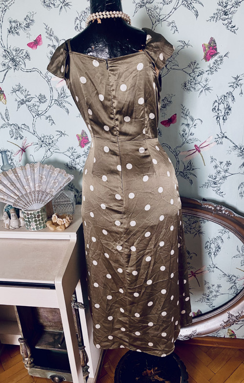 Šaty retro dots v moka — foto 6