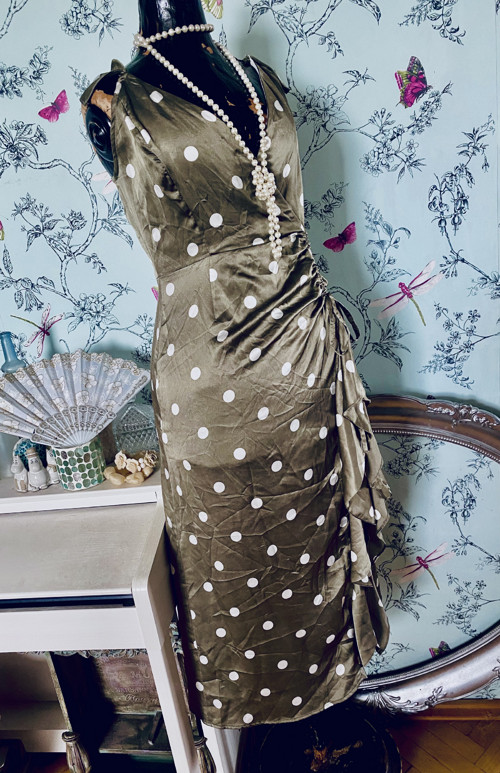 Šaty retro dots v moka — foto 5