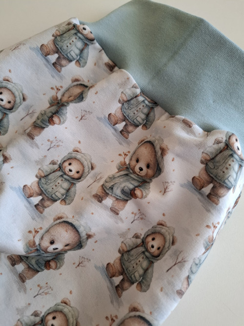 Dětské tepláčky baggy, vel. 80 Medvídci — foto 2