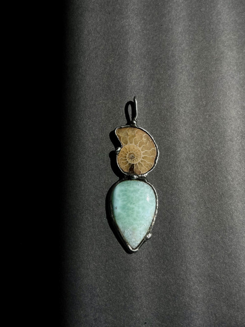 Larimar a amonit — foto 5