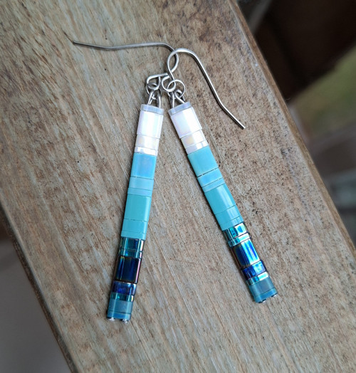 Náušnice aqua aurora — foto 6