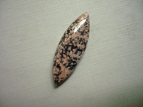 Kabošon - flower obsidián 36 mm, č.8f — foto 2