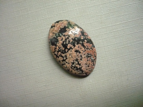Kabošon - flower obsidián 26 mm, č.9f — foto 2