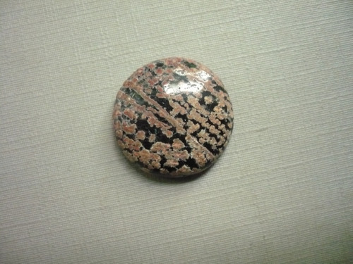 Kabošon - flower obsidián 21 mm, č.17f — foto 2