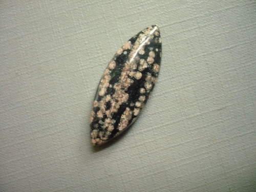 Kabošon - flower obsidián 32 mm, č.19f — foto 2