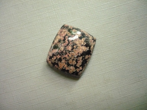 Kabošon - flower obsidián 20 mm, č.25f — foto 2