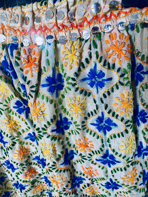 Kalhoty boho vyšívané — foto 5