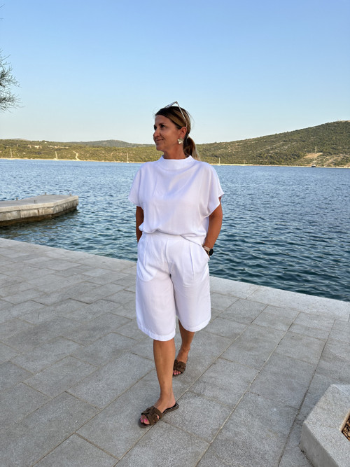 Komplet culotte kalhoty a top. — foto 2