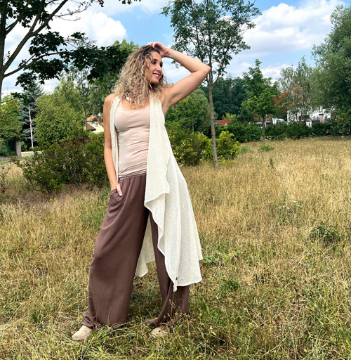 Vesta s cípy smetanová síťka — foto 2