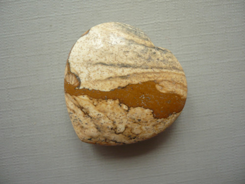 Vrtané srdíčko 3 cm - jaspis obrázkový, č.14s — foto 2