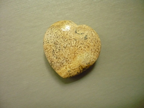 Vrtané srdíčko 3 cm - jaspis pískový, č.5f — foto 2