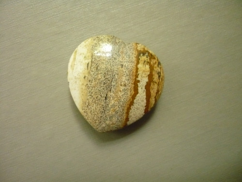 Vrt. srdíčko 3 cm - jaspis obrázkový, č.10f — foto 2
