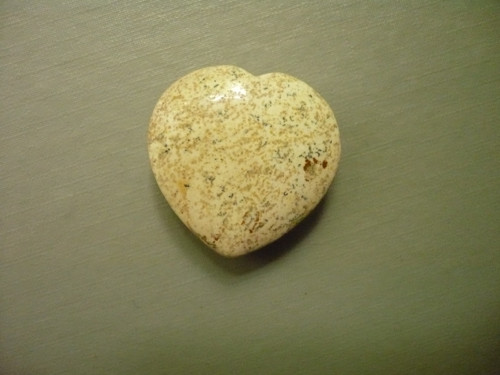 Vrtané srdíčko 3 cm - jaspis pískový, č.33f — foto 2