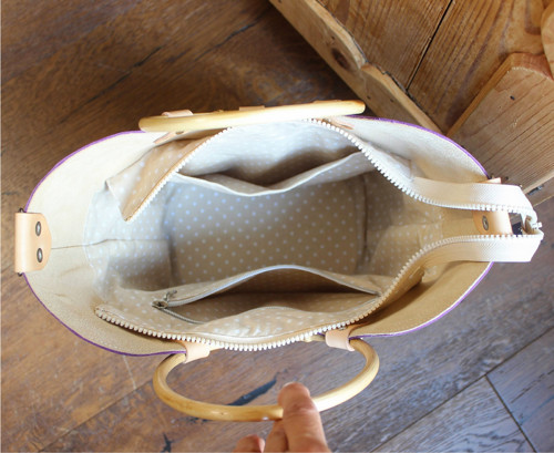 Leather handbag *Crazy-Violet* — foto 6