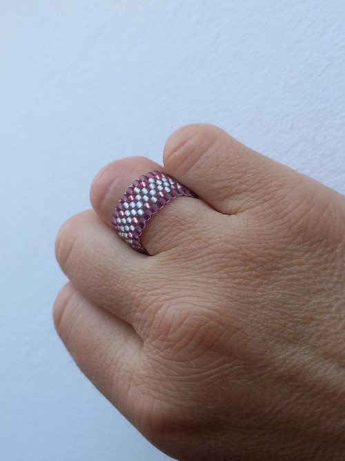 Prsten - Silver Pink Violet — foto 4