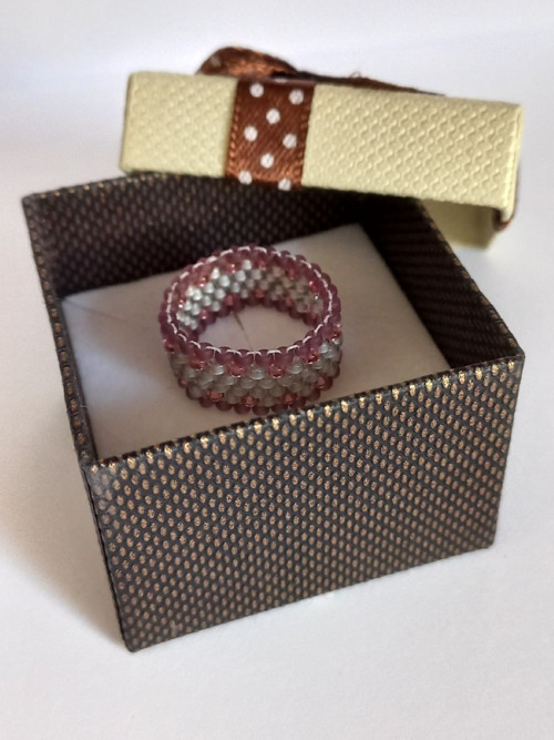 Prsten - Silver Pink Violet — foto 2