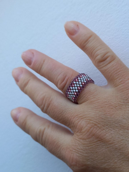 Prsten - Silver Pink Violet — foto 3