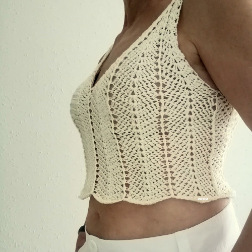 Háčkovaný dámský top — foto 5