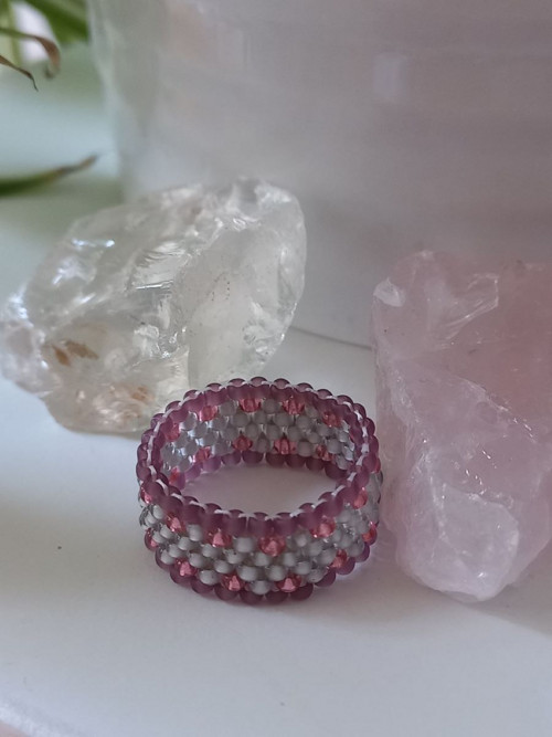 Prsten - Silver Pink Violet — foto 6
