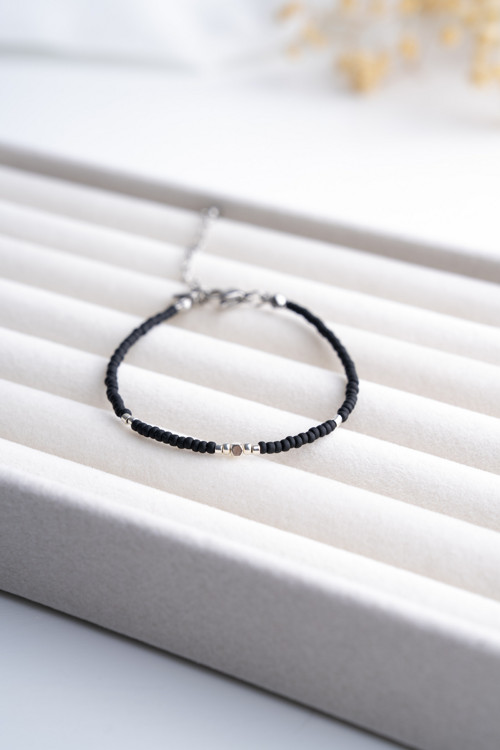 Náramek "Black Silver" - Miyuki — foto 2