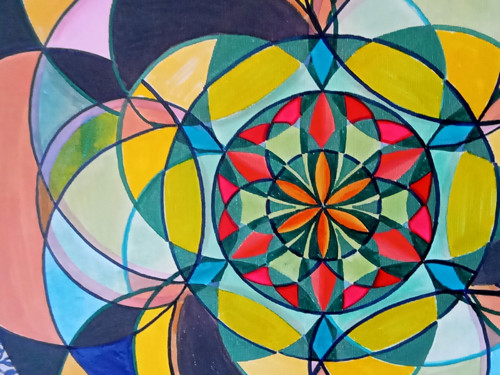 Obraz mandala ENERGIE (70x50) — foto 3