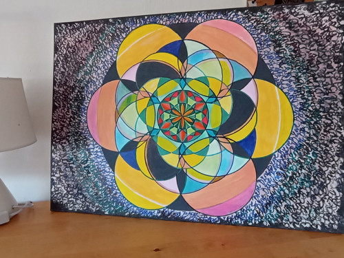 Obraz mandala ENERGIE (70x50) — foto 2