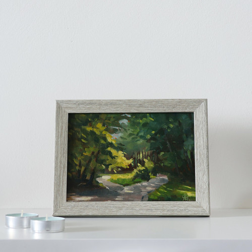 Studie krajiny č. 3 | 18×13cm | obraz, olejomalba — foto 3