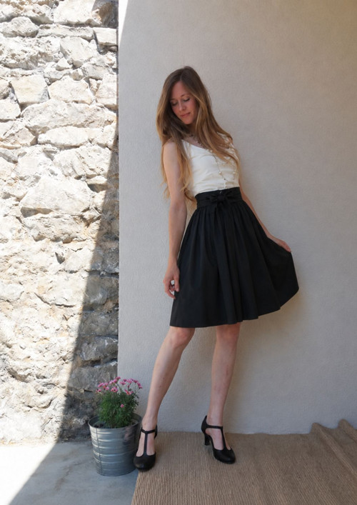 Černá Zavinovací Sukně — foto 2