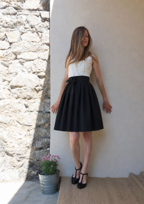 Černá Zavinovací Sukně — foto 4