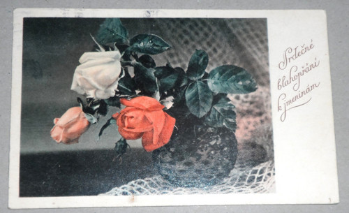 Starožitná POHLEDNICE, přání, 1961 — foto 2
