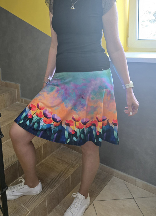 Půlkolová sukýnka - NA OBJEDNÁNÍ — foto 2