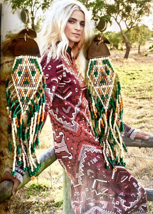 Náušnice boho indiáanské — foto 2