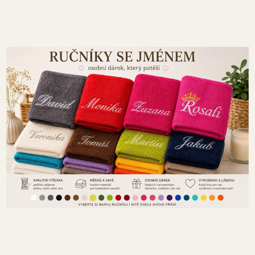 Vyšívaný ručník se jménem — foto 4