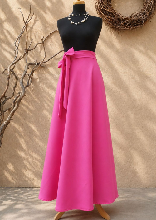 Půlkolová Sukně - Magenta — foto 4
