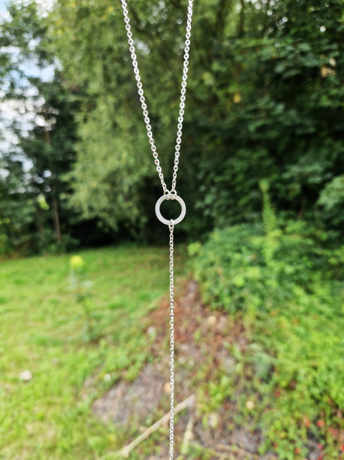 Ocelový náhrdelník do tvaru ,,Y,,*karma — foto 2