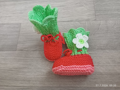 Pletené bačkůrky — foto 2