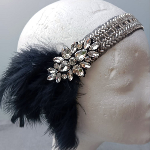 Great Gatsby Black... čelenka — foto 6