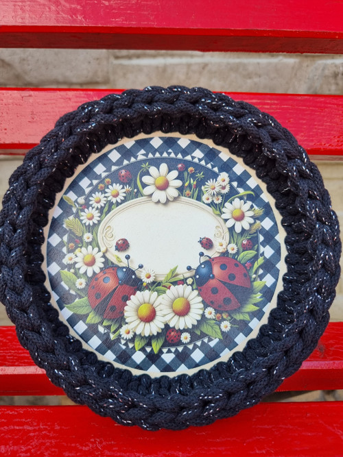 Miska černo stříbrná beruška — foto 2
