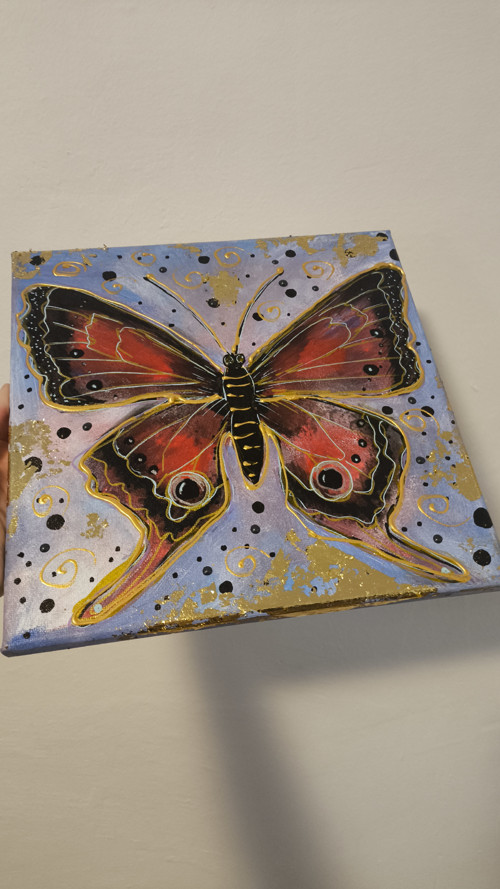 Dokonalý motýl 24×24 cm — foto 6