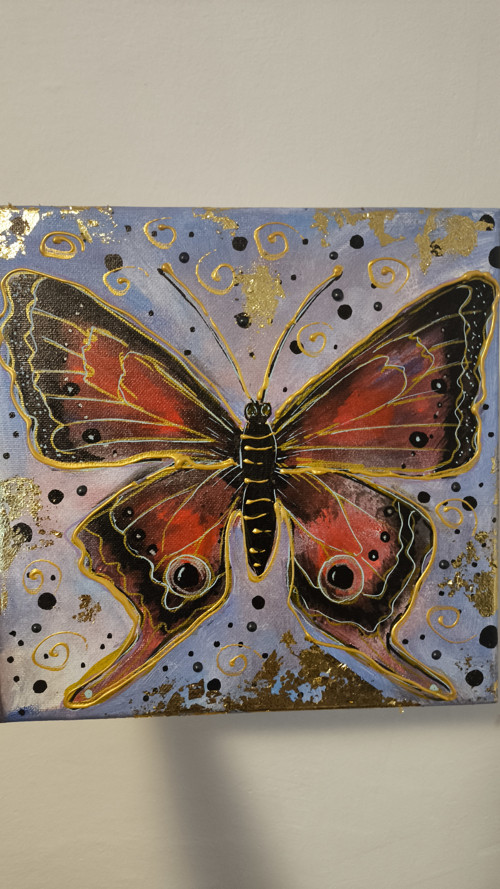 Dokonalý motýl 24×24 cm — foto 5