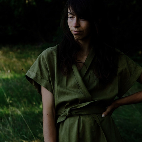 Kimono šaty mechová zelená — foto 3