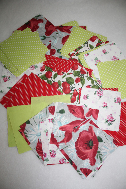 Zbytky látek na patchwork (1b), 80 kusů — foto 2
