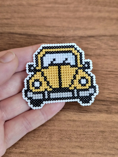 Auto VW - vyšívaná magnetka — foto 5