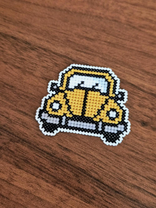 Auto VW - vyšívaná magnetka — foto 3
