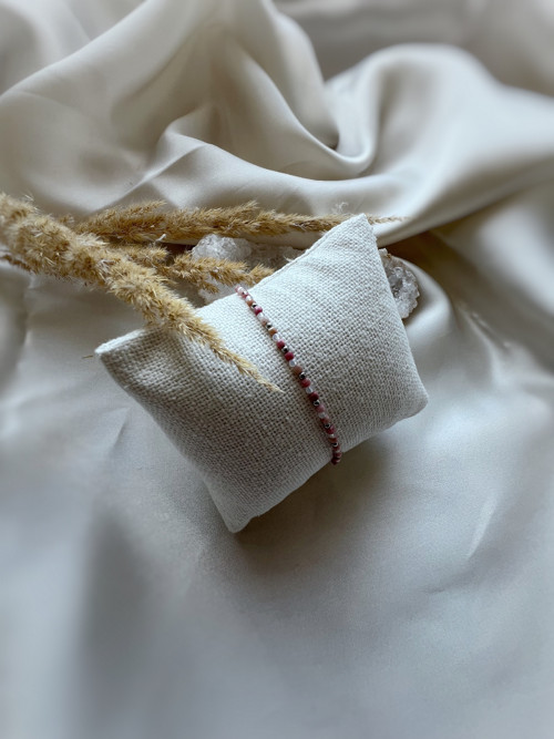 Náramek Rodonit a Opalit – Chirurgická ocel — foto 2