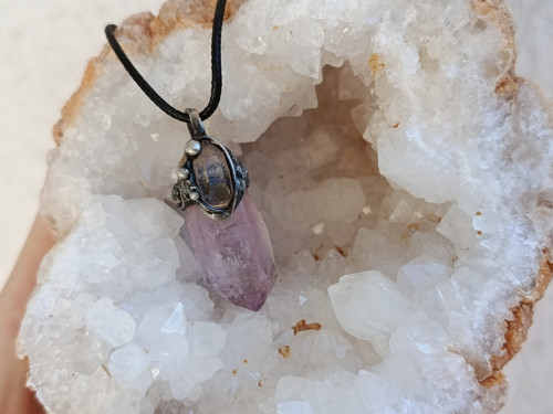 Vzácný ametyst veracruz a HERKIMER DIAMOND — foto 5
