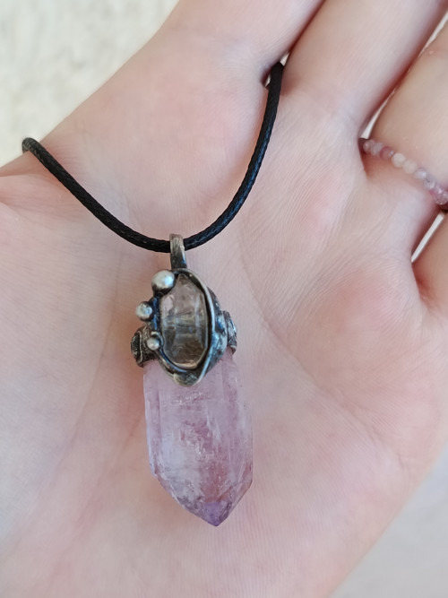 Vzácný ametyst veracruz a HERKIMER DIAMOND — foto 6