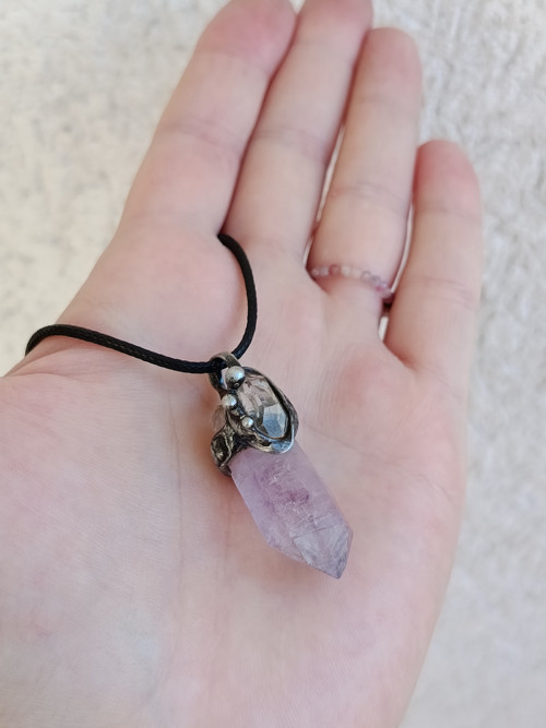 Vzácný ametyst veracruz a HERKIMER DIAMOND — foto 3