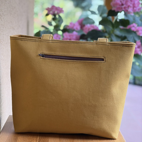Hořčicová tote kabelka — foto 5